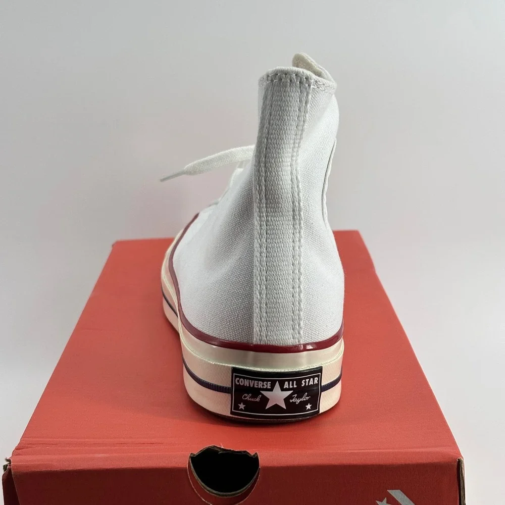 Converse Chuck 70 Hi Unisex 9M 11W White Garnet Egret 162056C New With Box